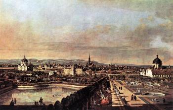 Bernardo Bellotto : View of Vienna from the Belvedere II